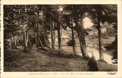 Auvergne - Pretty banks of the Lake Chambon - CPA