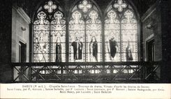 Dreux - Vault Holy Louis - Stained glass - Sainte Isabelle - Saint Germain Saint Radegonde - - CPA
