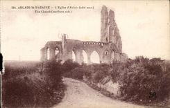 Ablain Saint Nazaire - the Church of ablain CPA