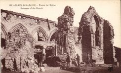 Holy Ablain Nazaire - Entrance of Church CPA