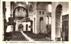 Interior Perigueux CPA of the basilica the great nave taken of the chorus