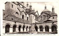Perigueux CPA Old abbey Saint Face the cloister