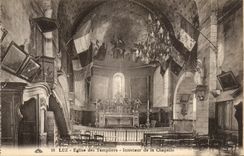 Luz CPA Kirche des templiers Innenraums der Wolbung