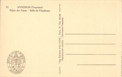Gaumen Avignon-CPA der Papste Gerichtssaal