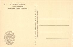 Gaumen Avignon-CPA der Papste Galerie der hohen Wurdentrager