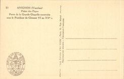 Gaumen Avignon-CPA der Papste Gatter der grossen Wolbung errichtet unter dem Pontificate von mildem VI (14)