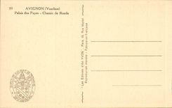 Gaumen Avignon-CPA der umfassten Weise der Papste