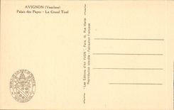Gaumen Avignon-CPA der Papste grosses Tinel