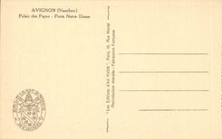 Gaumen Avignon-CPA der Papste versehen unsere Dame mit einem Gatter