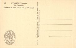 Gaumen Avignon-CPA der Papste das Kathedrale Grab des Pope Jean XXII (14)