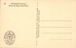 Gaumen Avignon-CPA des Papstgatters des Kirche Saint Pierre