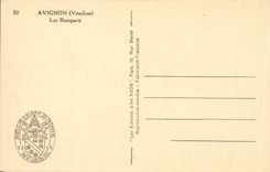 Gaumen Avignon-CPA der Papstwande