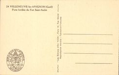 Villeneuve Avignon CPA Gate fortifiee of the fort Saint Andre