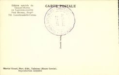 Collar of Small Saint Bernard CPA Country cottage hotel of Lancebranlette Dog of the old people's home (dog)