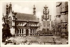CARTE PHOTO Calvaire St Thegonnec Ossuaire