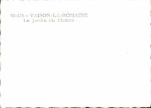 CPSM Vaison the Roman the garden of the cloister