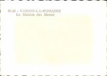 CPSM Vaison the Roman the house of Messu