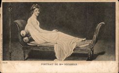 CPA Portrait de Mme Recamier