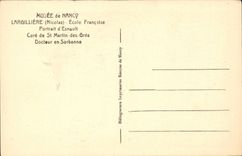 CPA Musee de Nancy Largilliere Ecole Francaise Portrait d'Esnault Cure de St Martin des Gres Docteur en Sorbonne