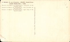 CPA Brugge Hopital St Jean Hans Memling