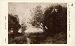 CPA Corot Musee du Louvre Le pont de palluel ( Pas de Calais ) 