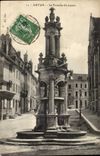 CPA Autun the fountain St Lazare