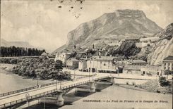 CPA Grenoble die Brucke von Frankreich und der Sturzhelm von Neron