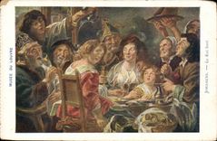 CPA Musee du Louvre Jordaens Le roi boit