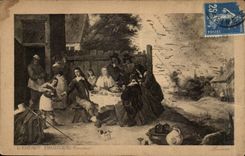 CPA L'enfant prodigue (publicite Tisane de sante de l'abbaye des Trappistes)