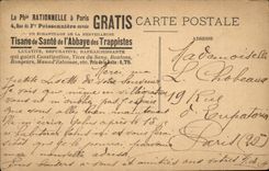 CPA L'enfant prodigue (publicite Tisane de sante de l'abbaye des Trappistes)