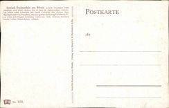 CPA Fantaisie Schloss Stolzenfels am rhein