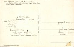 CPA Arezzo Chiesa di S Francesco La Regina Saba in adorazione del Legno della Croce 