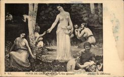 CPA Peinture Puvis de Chavannes L'ete 'detail) (Musee de Chartres)