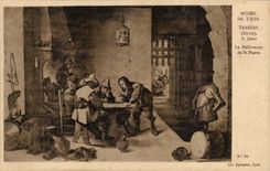 CPA Peinture Musee de lyon Teniers Le jeune La delivrance de St Pierre