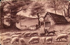 CPA Peinture Lourdes 