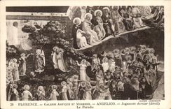 Italia - Italy - Florence - Firenze - Ancient and Modern Gallery - Angelico - last Judgment - CPA