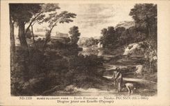 Arts - Tableau - Musee du Louvre - Ecole Francaise Nicolas Poussin - Diogene jetant son Ecuelle - CPA 