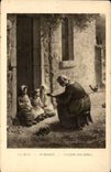 Arts - Tableau - Millet - La Bequee - Feeding her Birds - CPA 