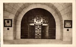 Douaumont - Ossuary - the Main door of the Catholic Vault - Side Furnace bridge CPA