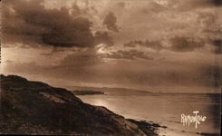 CPA Cote Basque Route of the cornice of St Jean of luz has Hendaye