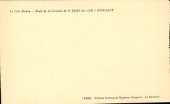 CPA Cote Basque Route of the cornice of St Jean of luz has Hendaye