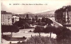 Switzerland Geneva CPA Places of the Alps and Mont Blanc