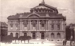 Switzerland Geneva CPA the large theater