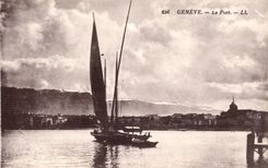 Switzerland Geneva CPA the port (boat)