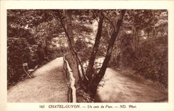 Chatel Guyon CPA eine Ecke des Parks