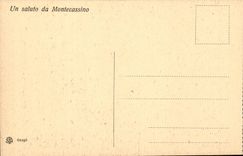 Italy Italia CPA Montecassino S Benedetto