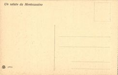Italy Italia CPA Montecassino Assunta LED of Matteis