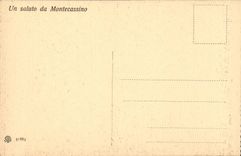 Italy Italia CPA Montecassino Annuniozione de Matteis