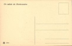 Italy Italia CPA Montecassino Quadro del Mazzaroppi