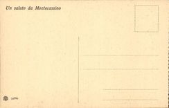 Italy Italia CPA Montecassino Crocifisso LED dry XIII (Christ)